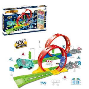 LToys Писта с двоен лупинг с 4 коли и изстрелвачка