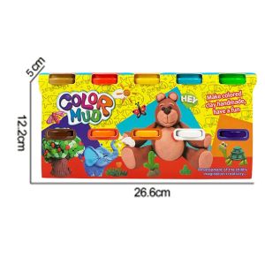 LToys Комплект Пластелин с 10 цвята и 10 Формички