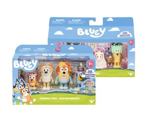 BLUEY Комплект 4 фигурки за игра, асортимент
