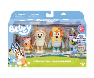 BLUEY Комплект 4 фигурки за игра, асортимент