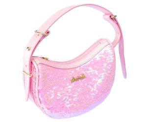 Nice Елегантна чанта Moon bag с кожена дръжка