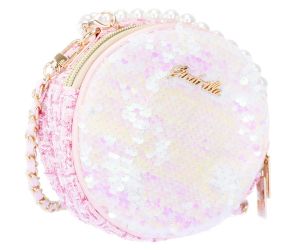 Nice Кръгла чанта тип клъч с цип Girabrilla glamour