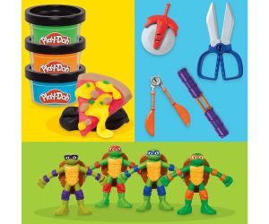 Play Doh Костенурките Нинджа Cowabunga форми с пластелин