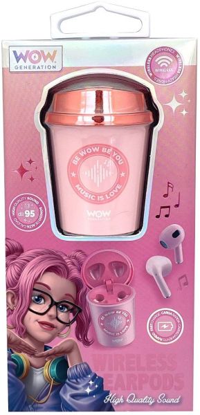  WOW Generation Детски слушалки Coffee Cup безжични асорт.