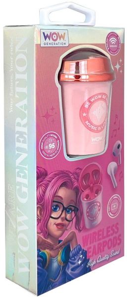  WOW Generation Детски слушалки Coffee Cup безжични асорт.