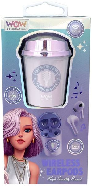  WOW Generation Детски слушалки Coffee Cup безжични асорт.