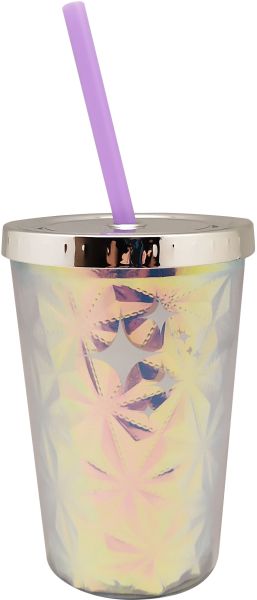 WOW Generation Холограмна чаша с капак и сламка, 350 ml