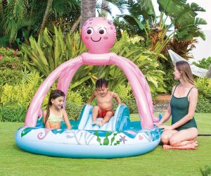 INTEX Надуваем център за игра с пързалка Октопод, 234 х 183 х 15 см
