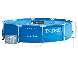 INTEX Сглобяем басейн с метална рамка, 305 х 76 см