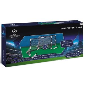 MONDO Футболна врата с мрежа, топка и помпа Champions League