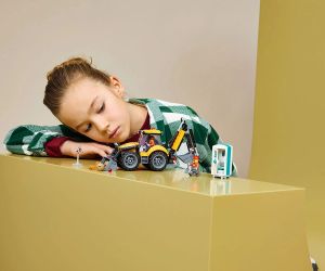 LEGO® City Жълт багер със задна лопата 60480 