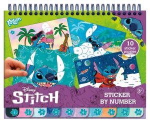 Totum Книжка за оцветяване и стикери 2в1 Stitch