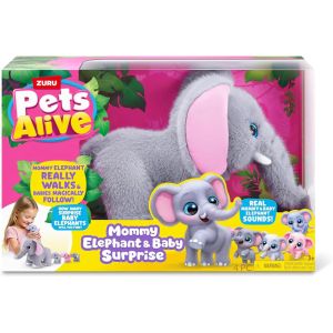 Zuru PETS ALIVE Мама Слон с Бебета