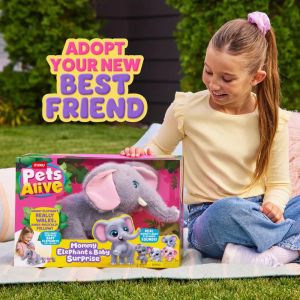 Zuru PETS ALIVE Мама Слон с Бебета