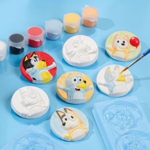 Totum 2в1 Декорирай сам гипсови фигурки и картички Bluey 