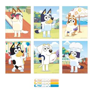 Totum 2в1 Декорирай сам гипсови фигурки и картички Bluey 