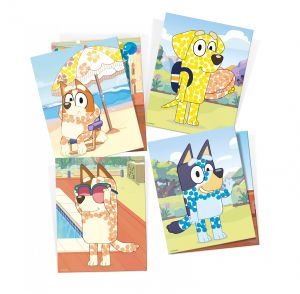 Totum 2в1 Декорирай сам гипсови фигурки и картички Bluey 