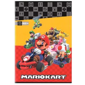 Super Mario Тетрадка А4 Mariokart Red, 40 листа, асортимент