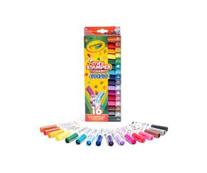 Crayola мини маркери с печатчета в 16 цвята