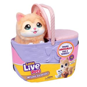 Little Live Pets Интерактивна играчка Коте с бебета Mama Surprise 